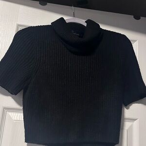 House of Harlow 1960 Black Cowl Neck Sweater